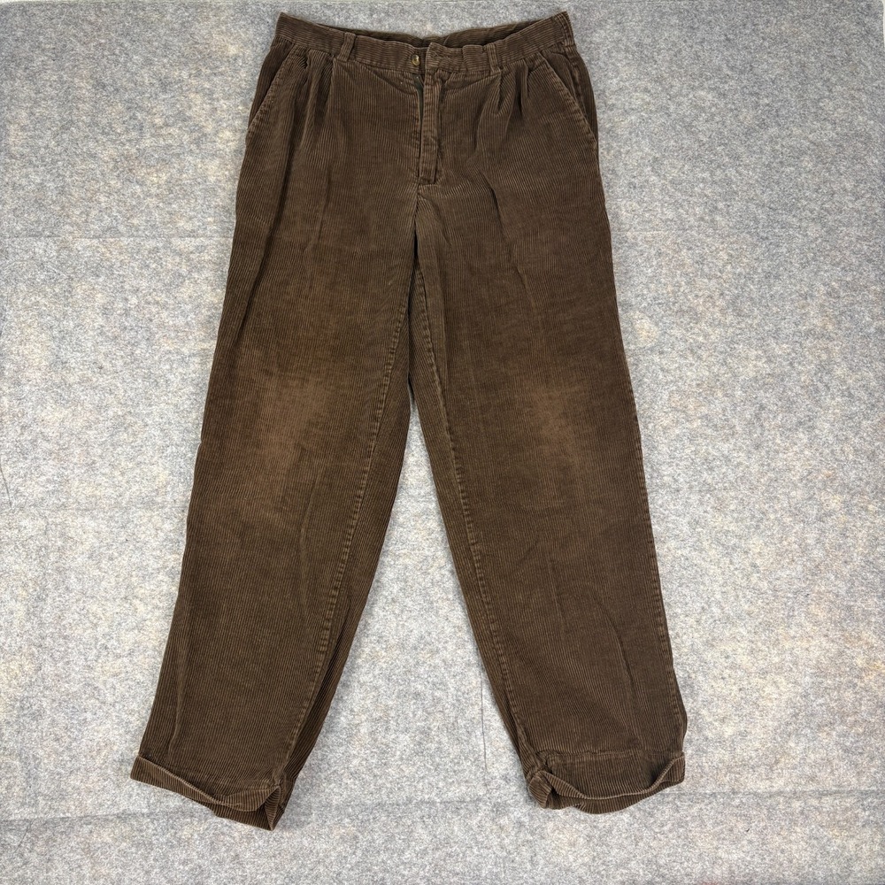 Vintage Alexander Julian Corduroy Brown Pants 36 Mens Street Casual Travel